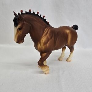 Breyer Brown and White Toy Horse Figure